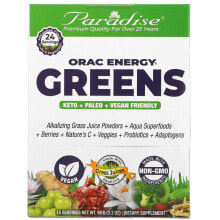 Суперфуды paradise Herbs, ORAC Energy Greens, 15 Packets, 6 g Each