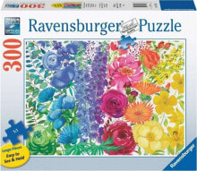 Ravensburger Puzzle 2D Duży Format Kwietna tęcza 300 elementów