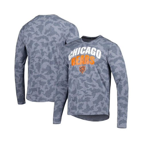 Lids Chicago Bears MSX by Michael Strahan Camo Performance Long Sleeve T- Shirt - Navy