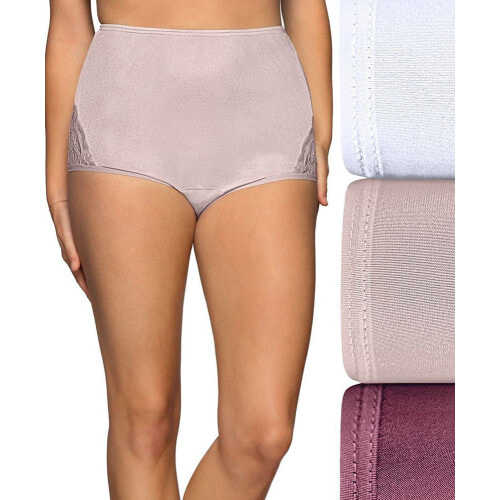 Vanity Fair women's 3-Pk. Lace Nouveau Brief Underwear 13011 Color: Multi  2108 (Berry Glaze/sheer Quartz/star White); Size: 8: Buy Online in the UAE,  Price from 191 EAD & Shipping to Dubai