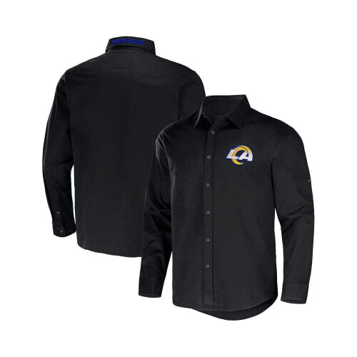 Men's NFL x Darius Rucker Collection by Fanatics Gray Pittsburgh Steelers Chambray Button-Up Long Sleeve Shirt Size: Medium