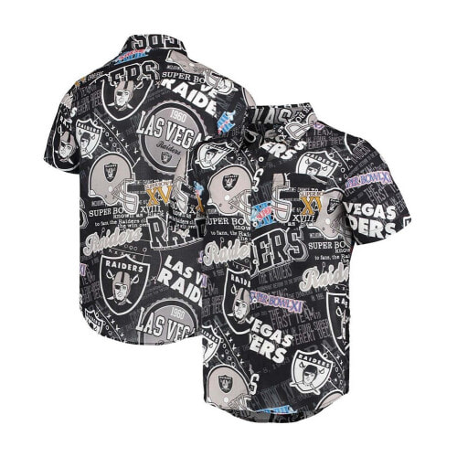 Men's FOCO Black Pittsburgh Steelers Thematic Button-Up Shirt