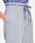 Фото #4 товара Women's Cotton High-Rise Tie Pants