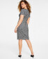 Фото #1 товара Women's Tweed Belted Sheath Dress