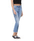 Фото #3 товара Women's Mid Rise Slim Straight Cargo Jeans