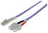 Фото #1 товара Intellinet Fiber Optic Patch Cable - OM4 - LC/SC - 1m - Violet - Duplex - Multimode - 50/125 µm - LSZH - Fibre - Lifetime Warranty - Polybag - 1 m - OM4 - LC - SC