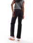 COLLUSION x008 mid rise relaxed flare jeans in washed black