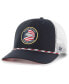 Фото #1 товара Men's Navy, White Denver Broncos Union Patch Trucker Adjustable Hat