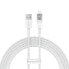 Фото #1 товара Kabel przewód w oplocie do iPhone Explorer Series USB - Lightning 2.4A 2m biały