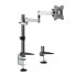LogiLink BP0076 - Clamp/Bolt-through - 8 kg - 33 cm (13") - 68.6 cm (27") - 100 x 100 mm - Black - Stainless steel