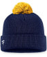 Men's Navy St. Louis Blues Team Cuffed Knit Hat with Pom