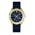 Versace Herren Armbanduhr Chronograph CHRONO SPORTY blau, gold 46 mm VE5CA0223