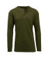 ფოტო #7 პროდუქტის Men's Long Sleeve Thermal Henley Tee