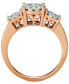 ფოტო #8 პროდუქტის Diamond Three Stone Engagement Ring (3/4 ct. t.w.) in 14k White, Yellow or Rose Gold