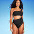 Фото #3 товара Women's Ribbed One Shoulder Cut Out One Piece Swimsuit - Shade & Shore Black XL