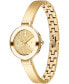 ფოტო #2 პროდუქტის Women's Bold Bangles Swiss Quartz Ionic Plated Light Gold-Tone 2 Steel Watch 28mm