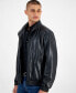 ფოტო #3 პროდუქტის Men's Bonny2435 Slim-Fit Faux-Leather Jacket