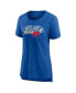 ფოტო #2 პროდუქტის Women's Heather Royal Distressed Buffalo Bills Original Play Tri-Blend T-shirt