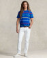 Фото #4 товара Men's Classic-Fit Striped Jersey T-Shirt