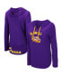 Фото #1 товара Women's Purple LSU Tigers My Lover Lightweight Hooded Long Sleeve T-shirt