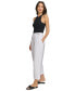 ფოტო #8 პროდუქტის Women's Belted Pleated Pants