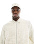 ASOS DESIGN broderie harrington jacket in stone