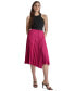 Women's Asymmetric Pleated Pull-On Midi Skirt