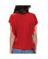 ფოტო #2 პროდუქტის Women's Red Los Angeles Angels Crowd Wave T-shirt