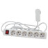 REV Ritter REV 0012626115 - 5 m - 6 AC outlet(s) - Indoor - White - 230 V - 3500 W