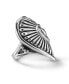 ფოტო #2 პროდუქტის Sterling Silver Women's Statement Ring Heart and Sunburst Design, Sizes 5-10