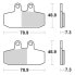 Фото #2 товара SBS P179-HF Brake Pads