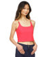 Фото #6 товара Women's Logo-Strap Cropped Sleeveless Top