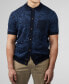 Фото #4 товара Men's Swirl Jacquard Button Through Polo Shirt