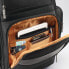 Фото #3 товара Мужской городской рюкзак черный с карманом Samsonite Kombi 4 Square Backpack with Smart Sleeve, Black/Brown, 15.75 x 9 x 5.5-Inch