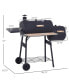 48" Steel BBQ and Smoker Combo