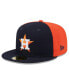 Фото #3 товара Men's Navy/Orange Houston Astros Gameday Sideswipe 59FIFTY Fitted Hat