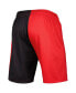 ფოტო #4 პროდუქტის Men's Black, Red Portland Trail Blazers Hardwood Classics 1996 Split Swingman Shorts