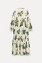 Фото #11 товара Платье из ткани с цветочным принтом — zw collection ZARA
