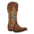 Фото #2 товара Roper Riley Blossom Snip Toe Cowboy Womens Brown Casual Boots 09-021-1566-3397