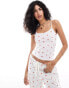 Фото #1 товара ASOS DESIGN strawberry print co-ord cami top in white