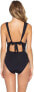 Фото #2 товара Becca by Rebecca Virtue Women's 246772 Crochet Plunge One Piece Swimsuit Size L