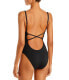 Фото #2 товара Jonathan Simkhai 285066 Niya Tie Waist One Piece Swimsuit, Size X-Small