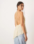 Фото #2 товара ASOS EDITION wrap front cami top with asymmetric hem in lemon