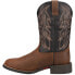 Фото #3 товара Justin Boots Rendon Round Toe Cowboy Mens Black, Brown Casual Boots SE7531