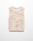 Women's Multi-Coloured Knitted Vest