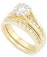 ფოტო #1 პროდუქტის Diamond Bridal Channel Set (1 ct. t.w.) in 14k White, Yellow or Rose Gold