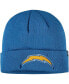 Фото #1 товара Boys Blue Los Angeles Chargers Basic Cuffed Knit Hat