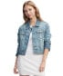 Фото #1 товара Джинсовая куртка Tommy Jeans женская Izzie Slim-Fit с потертостями