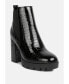 Фото #3 товара Women's foxy faux leather croc Chelsea boots