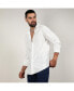 Фото #5 товара Men's Chalk White Pleat-Creased Shirt